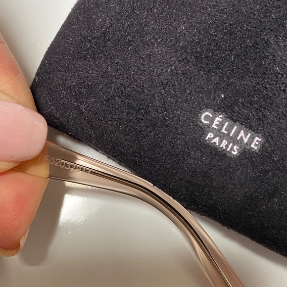 Celine Made in Italy Oversized Round Pink On Pink Sunglasses Gold Logo Inset - Picture 8 of 16